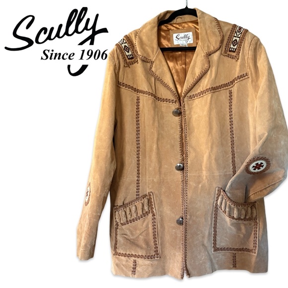 Scully Western Beaded Buck Leather Jacket - Picture 4 of 15
